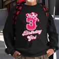 Kids 3Rd Birthday Outfit Girl 3 Year Old Rodeo Western Cowgirl Sweatshirt Gifts for Old Men