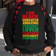 Kids Black Educated Amazing Intelligent Junenth Sweatshirt Gifts for Old Men