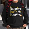 Kids Construction Truck 3Rd Birthday Boy Excavator 3 Digger Sweatshirt Gifts for Old Men