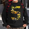 Kids Construction Truck 5Th Birthday 5 Years Old Boys Sweatshirt Gifts for Old Men