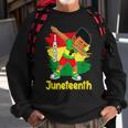 Kids Dabbing Black Boy Brown Skin Prince Junenth 1865 Sweatshirt Gifts for Old Men