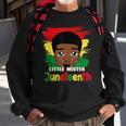 Kids Little Mister Junenth Black Boy Toddler Prince Sweatshirt Gifts for Old Men