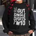 Kids Peace Out Single Digits Im 10 Year Old 10Th Birthday Sweatshirt Gifts for Old Men