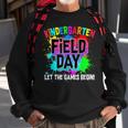Kindergarten Field Day Let The Games Begin Funny School Trip Sweatshirt Gifts for Old Men