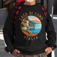 Lago Di Como Italia Distressed Circle Vintage Sweatshirt Gifts for Old Men