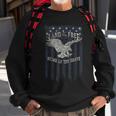 Land Of The Free Home Of The Brave Eagle Vertical Flag Sweatshirt Gifts for Old Men