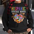 Latino Countries Flag Heart Hispanic Heritage Month Sweatshirt Gifts for Old Men
