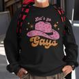 Lets Go Gays Lgbt Pride Cowboy Hat Retro Gay Rights Ally Sweatshirt Gifts for Old Men