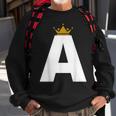 Letter A Alphabet Letter Initial Sweatshirt Gifts for Old Men Letter A Alphabet Letter Initial Sweatshirt Gifts for Old Men