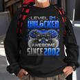 Level 21 Unlocked Awesome Since 2002 21St Birthday Gaming Sweatshirt Gifts for Old Men