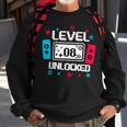 Level 8 Unlocked Gamer 8Th Birthday Video Game Lovers Sweatshirt Gifts for Old Men