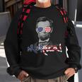 Lincoln Merica 4Th July Or Memorial Day Outift Sweatshirt Gifts for Old Men