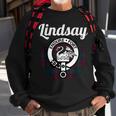 Lindsay Clan Scottish Name Coat Of Arms Tartan Sweatshirt Gifts for Old Men