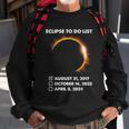 To Do List Annular Solar Eclipse 2023 Total Eclipse 2024 Sweatshirt Gifts for Old Men
