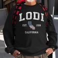 Lodi California Ca Vintage American Flag Sports Sweatshirt Gifts for Old Men