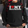 I Love My Boyfriend Bf I Heart My Boyfriend Bf Sweatshirt Gifts for Old Men