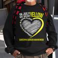 Love Hope Faith July We Wear Yellow Sarcoma Cancer Awareness Sweatshirt Gifts for Old Men