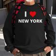 I Love New York With A Red Heart Sweatshirt Gifts for Old Men