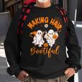 Making Hair Bootiful Ghost Hairdresser Hairstylist Halloween Sweatshirt Gifts for Old Men