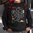 Maze Race Car Track Gifts For Dad Back Rub Play Mat Gift For Mens Sweatshirt Gifts for Old Men