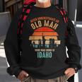 Mb Never Underestimate An Old Man Born In Illinois Sweatshirt Gifts for Old Men