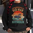 Mb Never Underestimate An Old Man With A Rottweiler Sweatshirt Gifts for Old Men