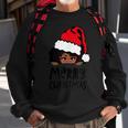 That Melanin Christmas Mrs Claus Santa Black Peeking Claus Sweatshirt Gifts for Old Men