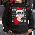 Mele Kalikimaka Ugly Sweater Christmas Santa Shaka Hawaii Sweatshirt Gifts for Old Men