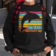Miami Resident Vintage Dolphin Silhouette Souvenir Sweatshirt Gifts for Old Men Miami Resident Vintage Dolphin Silhouette Souvenir Sweatshirt Gifts for Old Men