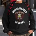 Monkey Motorcycle Sweatshirt Gifts for Old Men