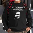Montgomery Folding Chair Lift Every Voice And Swing Trending Sweatshirt Gifts for Old Men