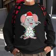 Mouse Wearing Santa Hat Xmas Rats Mouse Lover Christmas Sweatshirt Gifts for Old Men