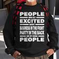Mullet Pride Front Party Business - Funny Redneck Mullet Sweatshirt Gifts for Old Men