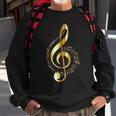 Music Note Gold Treble Clef Musical Symbol For Musicians Sweatshirt Gifts for Old Men