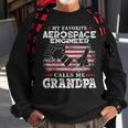 My Favorite Aerospace Engineer Calls Me Grandpa Usa Flag Gift For Mens Sweatshirt Gifts for Old Men