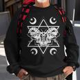 Mysticism Pagan Moon Wiccan Scary Insect Moth Occult Sweatshirt Gifts for Old Men