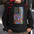 National Hispanic Heritage Month Spanish Countries Usa Flag Sweatshirt Gifts for Old Men
