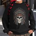 Native American Heritage Headdress Skull Native American Sweatshirt Gifts for Old Men