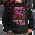 Nephew Of The Birthday Girl Cowgirl Boots Pink Matching Sweatshirt Gifts for Old Men