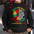 Never Apologize For Your Blackness Black History Junenth Sweatshirt Gifts for Old Men