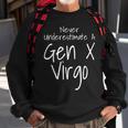 Never Underestimate A Gen X Virgo Zodiac Sign Funny Saying Sweatshirt Gifts for Old Men