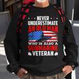 Never Underestimate An Old Submarine Veteran Patriotic Gift For Mens Sweatshirt Gifts for Old Men