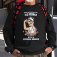 Never Underestimate An Old Woman With A Nursing Degree Old Woman Funny Gifts Sweatshirt Gifts for Old Men