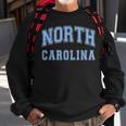 North Carolina Vintage State Nc Blue Text Sweatshirt Gifts for Old Men