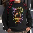 Number 1 Dad Fathers Day Funny Gifts For Dad Sweatshirt Gifts for Old Men