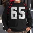 Number 65 Sport Jersey Birthday Age Lucky No White Vintage Sweatshirt Gifts for Old Men