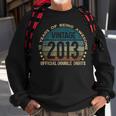 Official Double Digits 10Th Birthday 10 Year Old Vintage Sweatshirt Gifts for Old Men