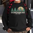 Ogdensburg Ny Vintage Throwback Retro 70S Sweatshirt Gifts for Old Men