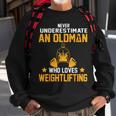Oldman Weight Lifting Gift For Daddy Who Loves The Gym Weight Lifting Funny Gifts Sweatshirt Gifts for Old Men