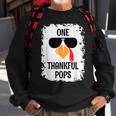 One Thankful Pops Thanksgiving Sweatshirt Gifts for Old Men